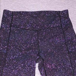 Speckled Lululemon cropped leggings